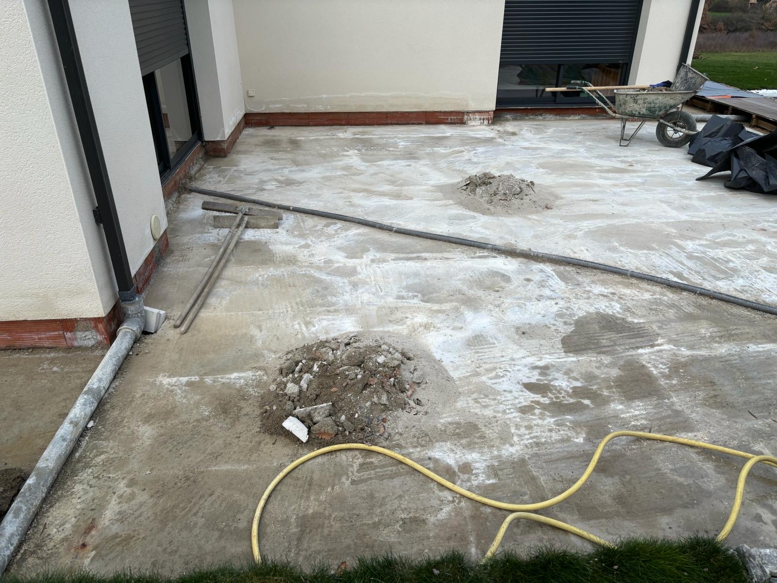 Demolition Chape Carrelage Terrasse Exterieure