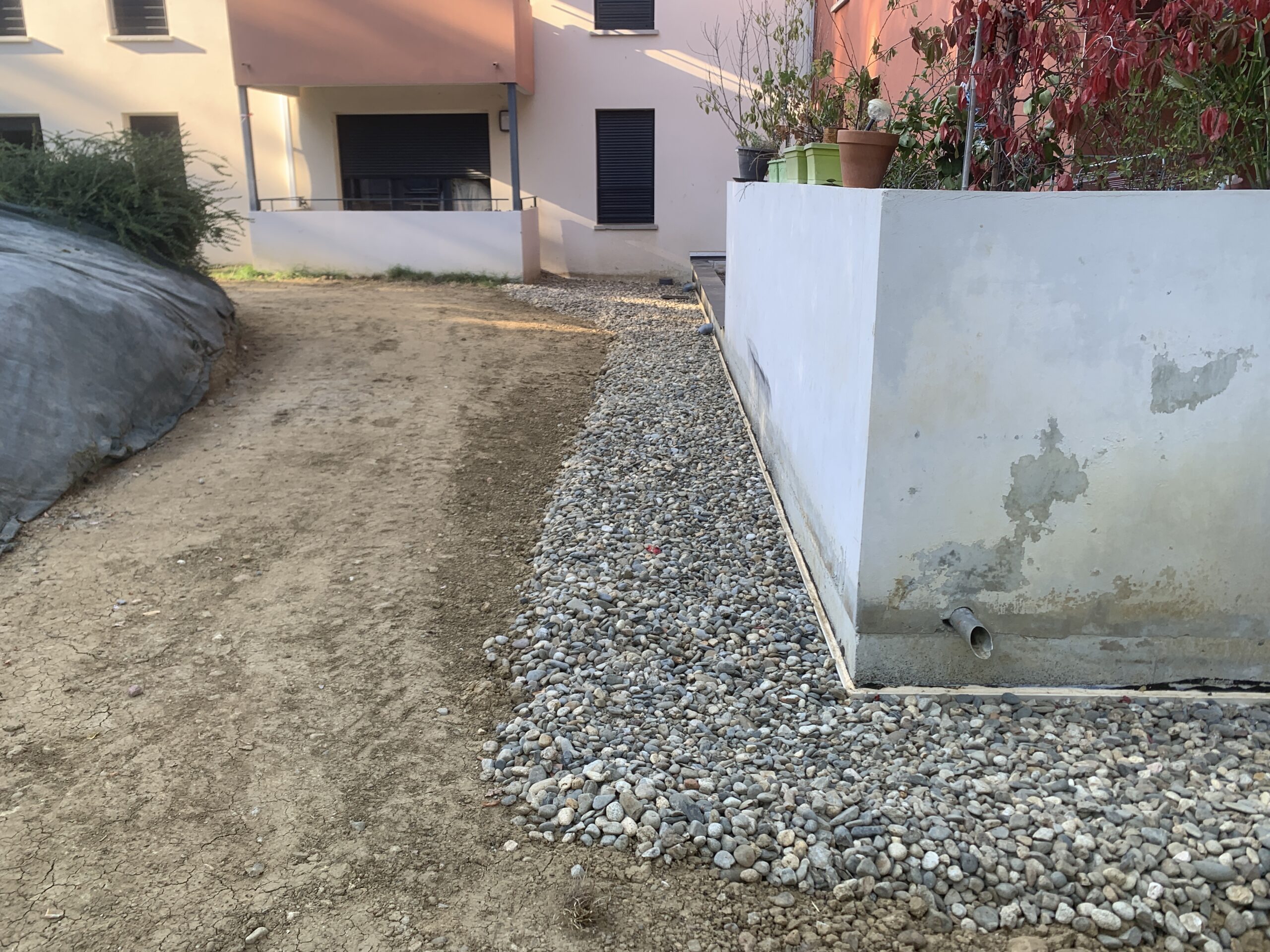 Finition Gravillons Toute Hauteur