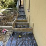Mise En Oeuvre Des Coffrage Pour L'escalier