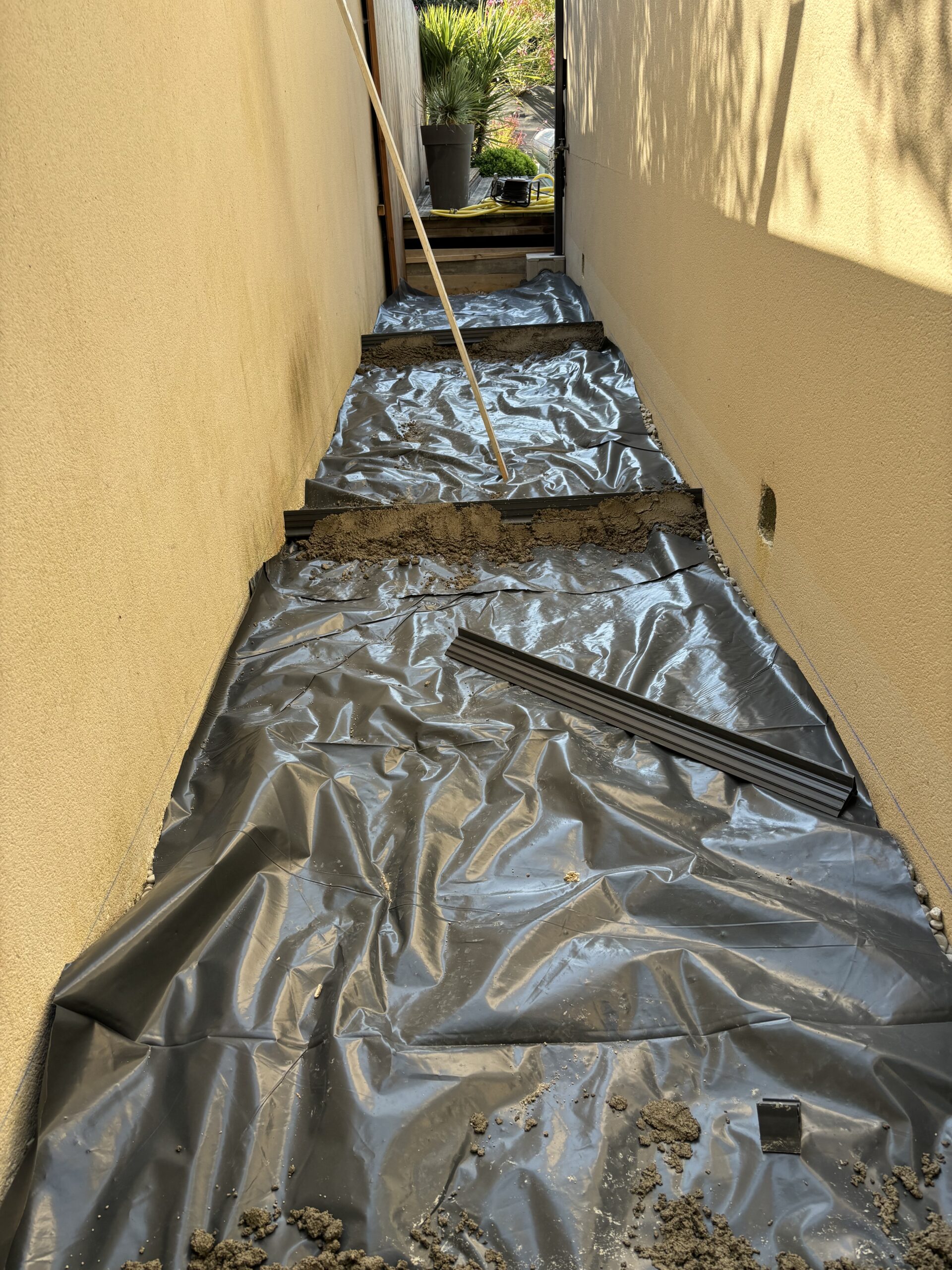 Pose Joint De Fractionnement Et Du Polyane Sous Dalle