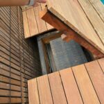 Trappe d'accès technique intégrée dans la terrasse bois à Castelnau-d'Estrétefonds